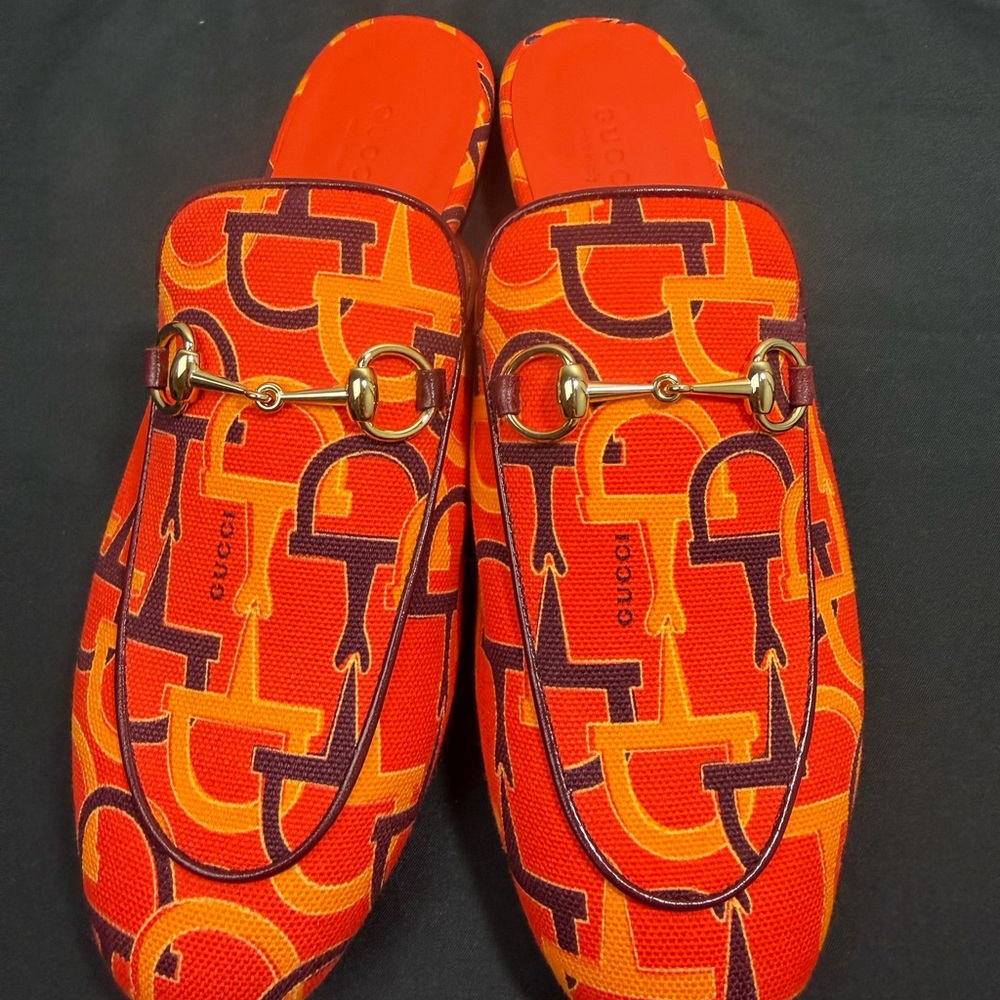 Gucci Horsebit Canvas Loafers Flat - Picture 2 of 8